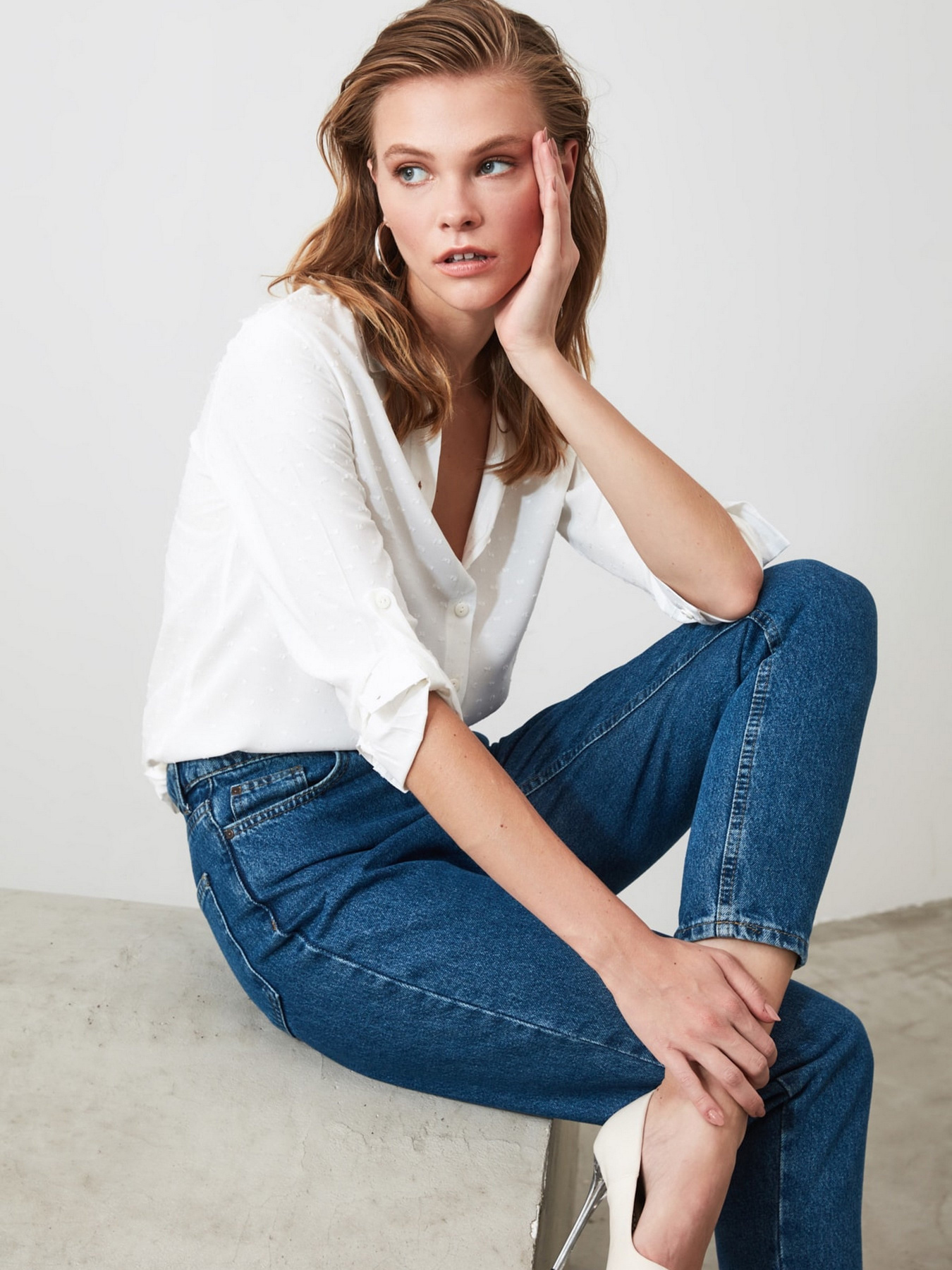 Блуза Trendyol модель TWOSS20GO0241/Beyaz Фото