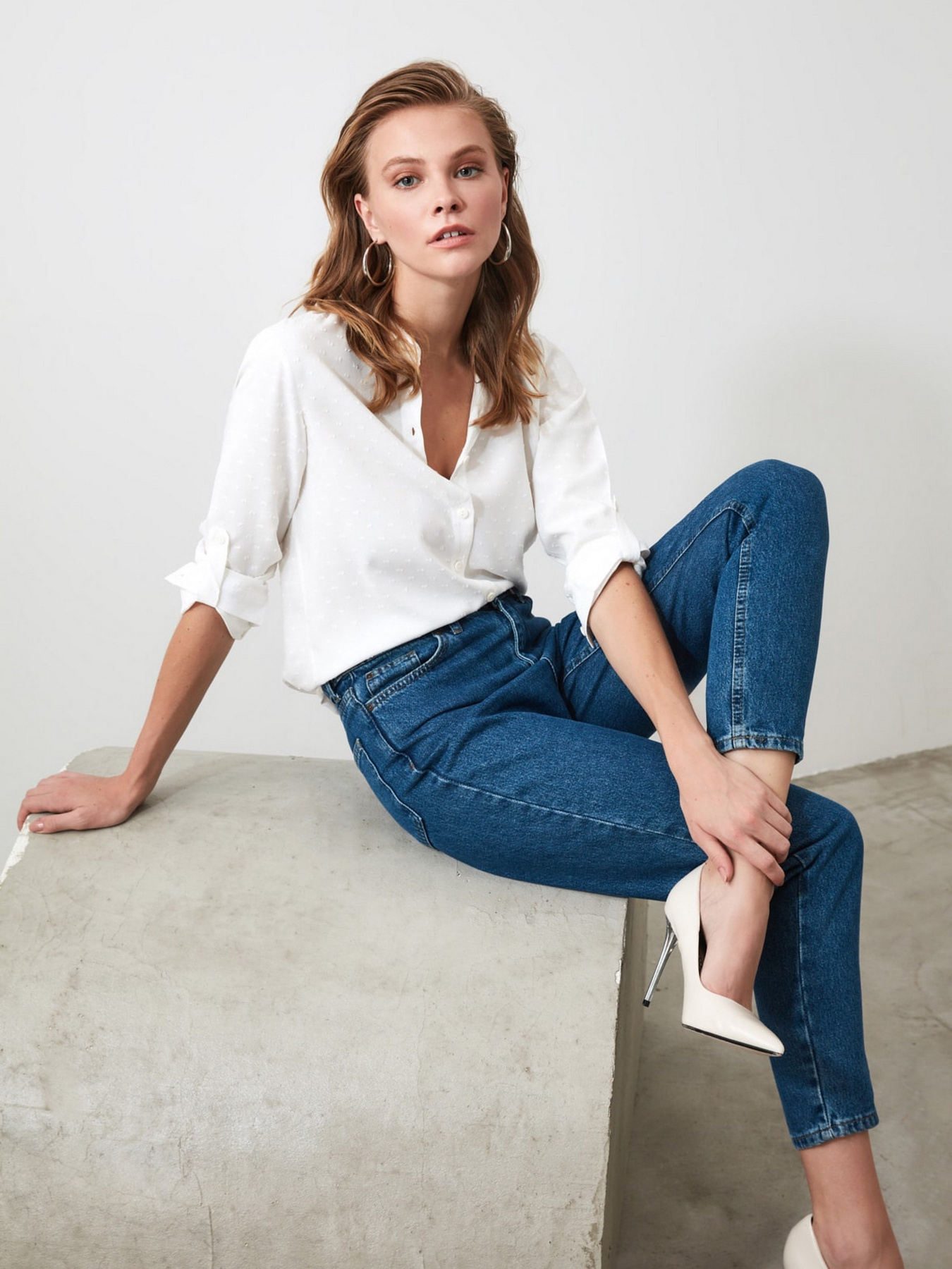 Блуза Trendyol модель TWOSS20GO0241/Beyaz Блуза Trendyol модель TWOSS20GO0241/Beyaz Фото