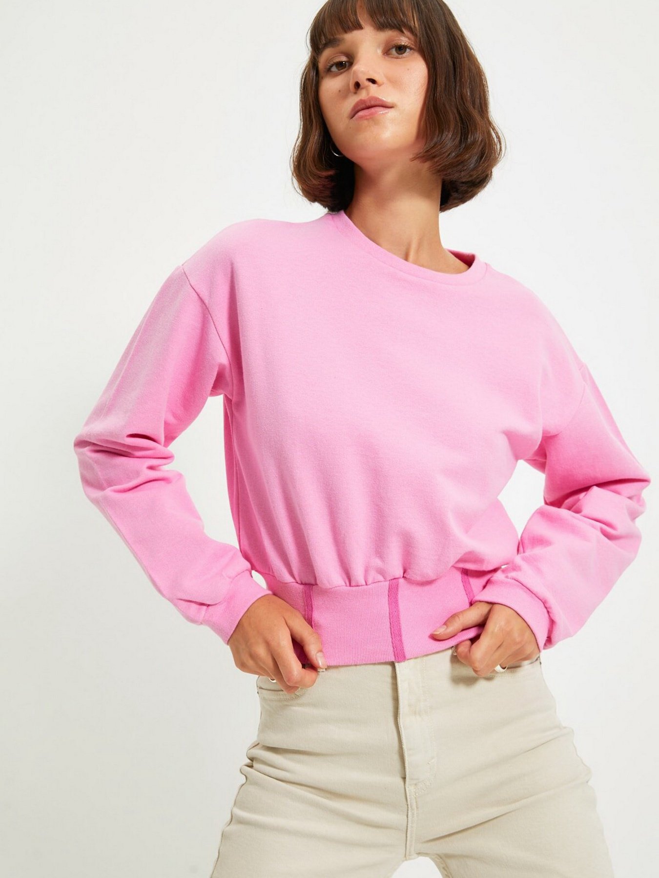 Свитшот Trendyol модель TWOAW22BZ0113/Pembe Фото