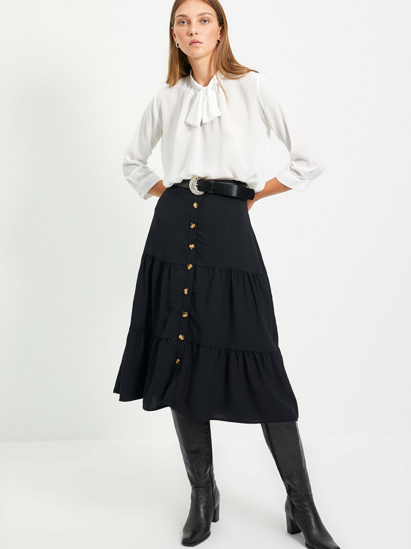 Блуза Trendyol модель TWOAW22BZ0168/Ekru Фото