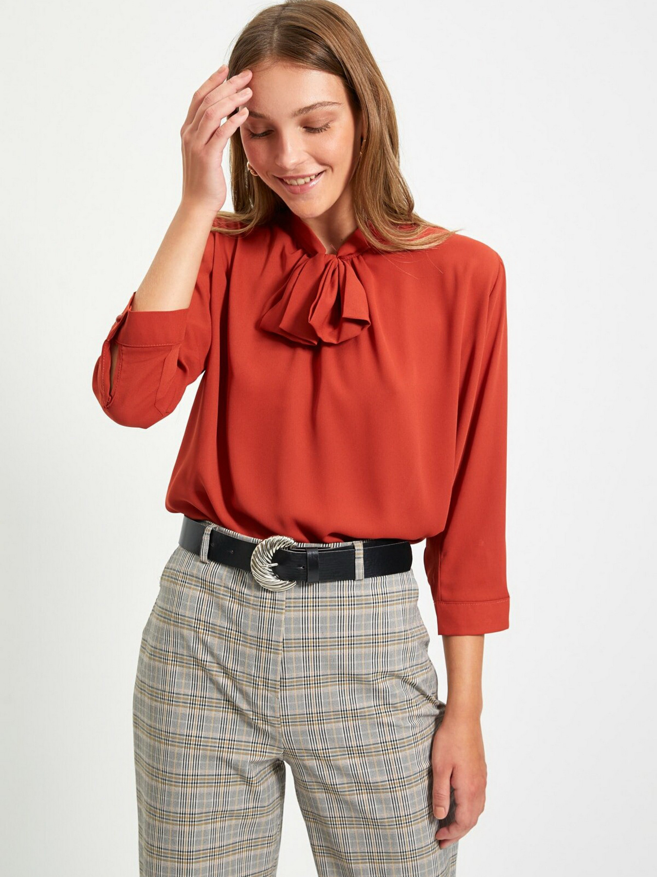 Блуза Trendyol модель TWOAW22BZ0168/Kiremit Фото