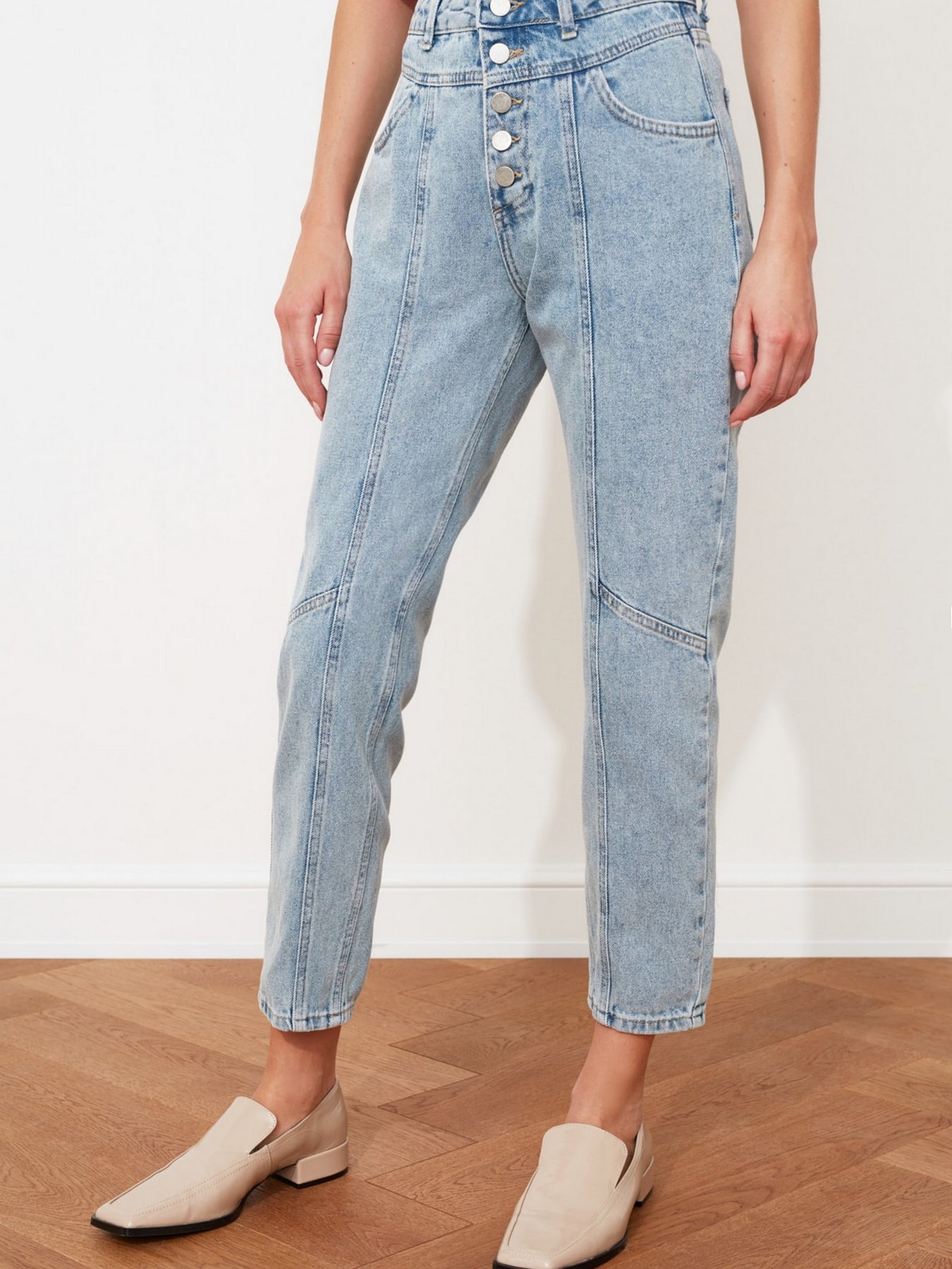 Джинси мом Trendyol Mom модель TWOAW20JE0028/Mavi Фото