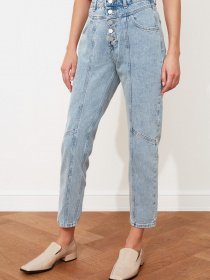 Джинси мом Trendyol Mom модель TWOAW20JE0028/Mavi Фото