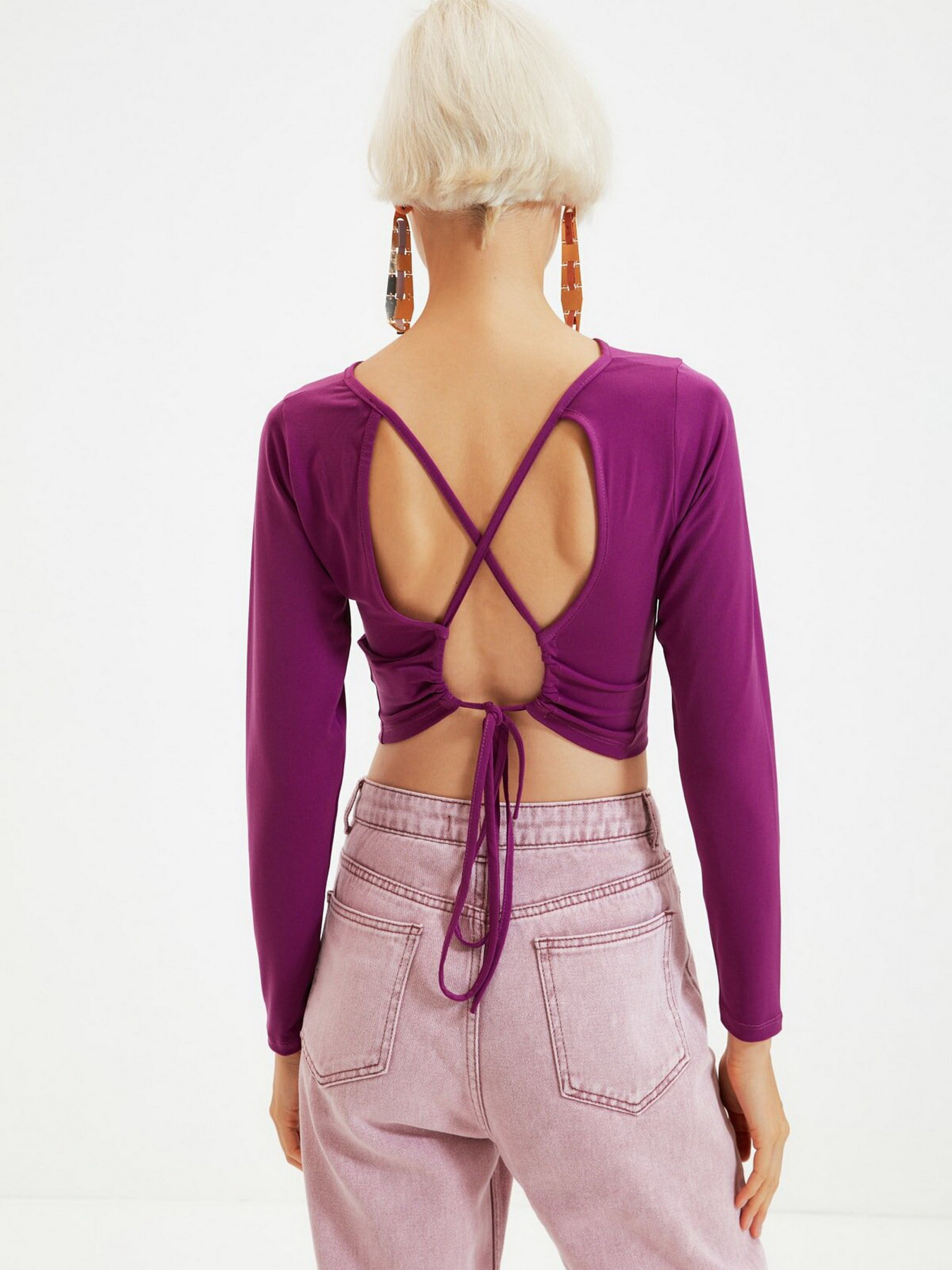 Топ Trendyol модель TWOAW22BZ0309/Mor Фото