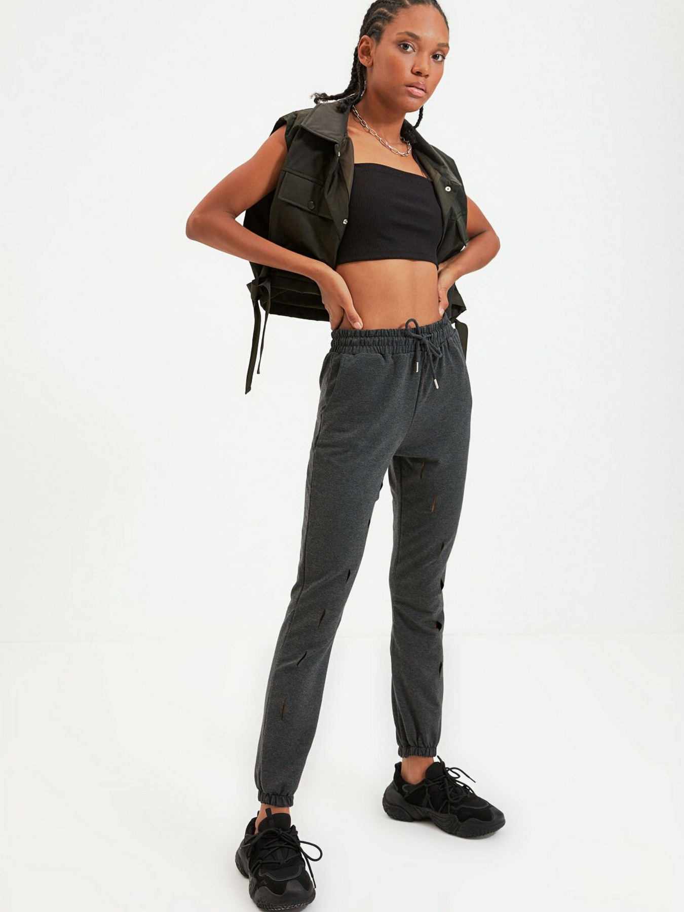 Штаны спортивные Trendyol модель TWOAW22EA0002/Antrasit Фото