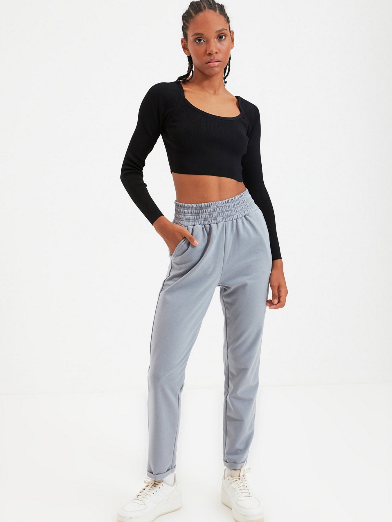 Штаны спортивные Trendyol модель TWOAW22EA0082/Gri Фото