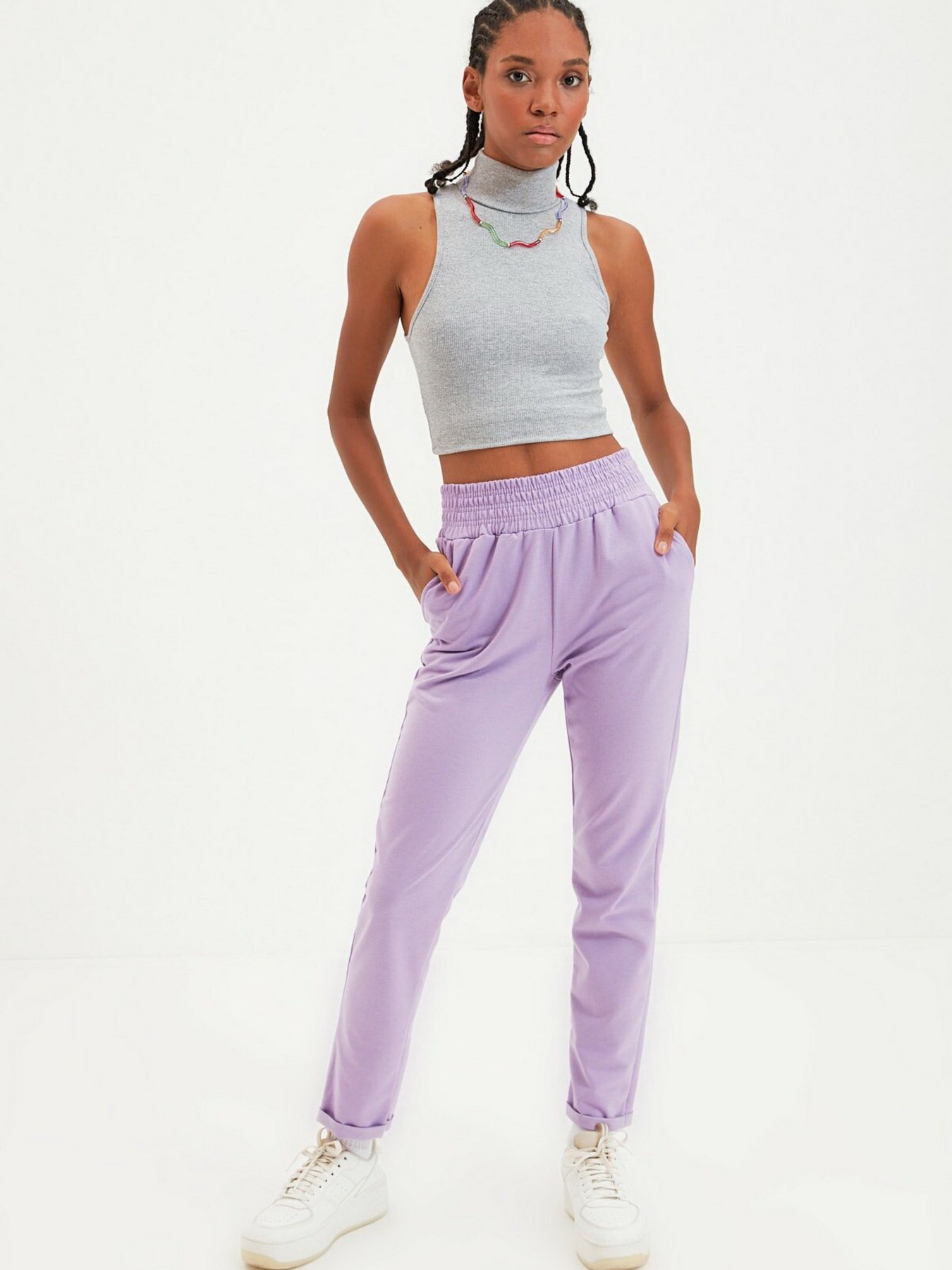 Штаны спортивные Trendyol модель TWOAW22EA0082/Lila Фото