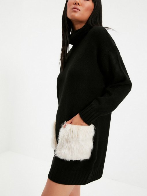 Туника Trendyol модель TWOAW22EL0014/Siyah Фото