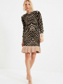 Платье миди Trendyol модель TWOAW22EL0018/Camel Фото