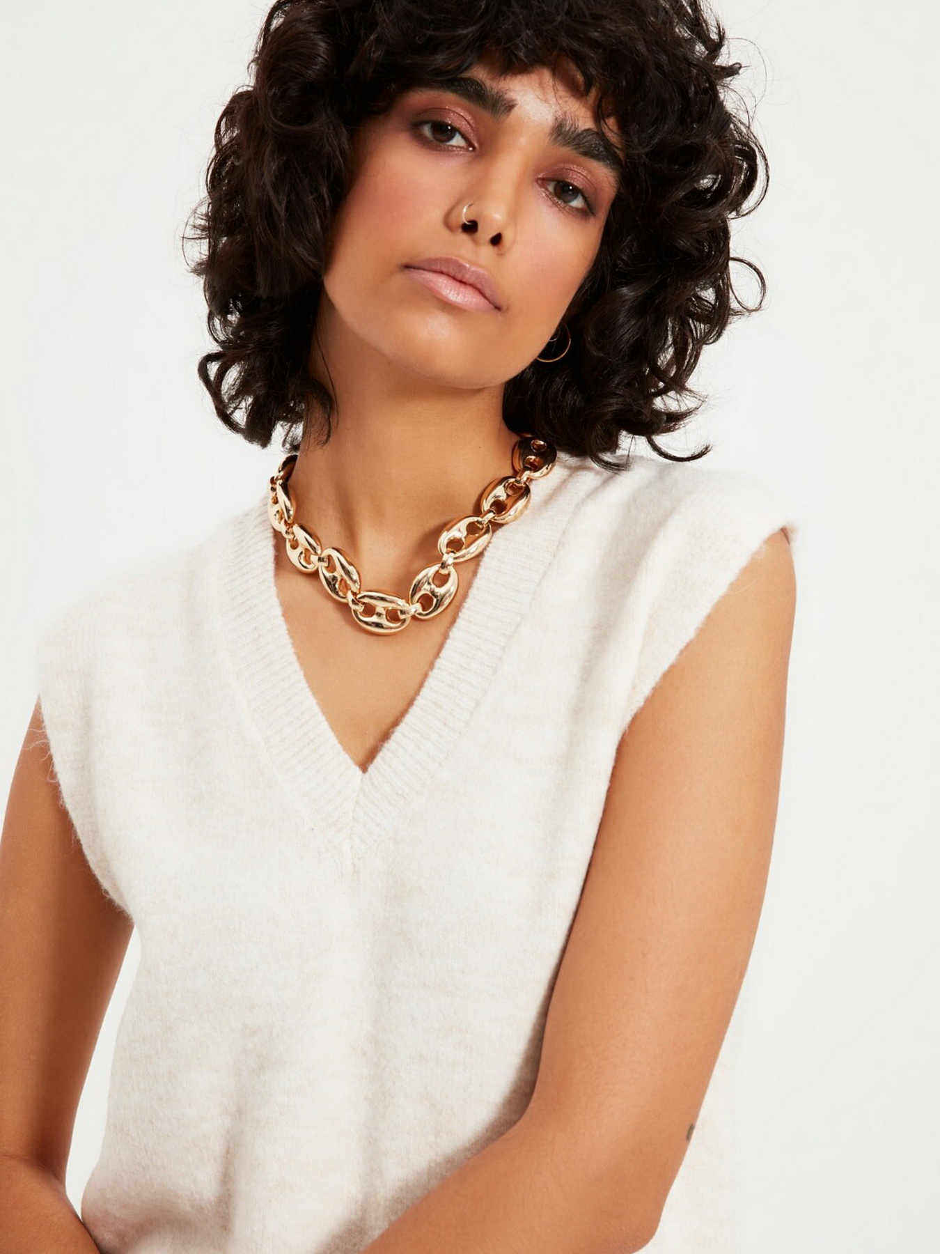 Платье мини Trendyol модель TWOAW22EL0030/Ekru Фото