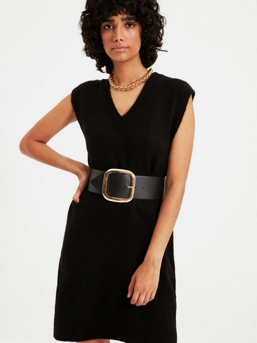 Платье мини Trendyol модель TWOAW22EL0030/Siyah Фото