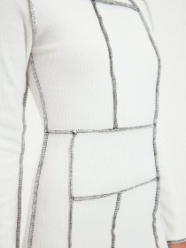 Платье мини Trendyol модель TWOAW22EL0172/Beyaz Фото