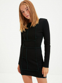 Платье мини Trendyol модель TWOAW22EL0172/Siyah Фото