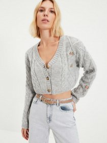 Кардиган Trendyol модель TWOAW22HI0004/Gri Фото