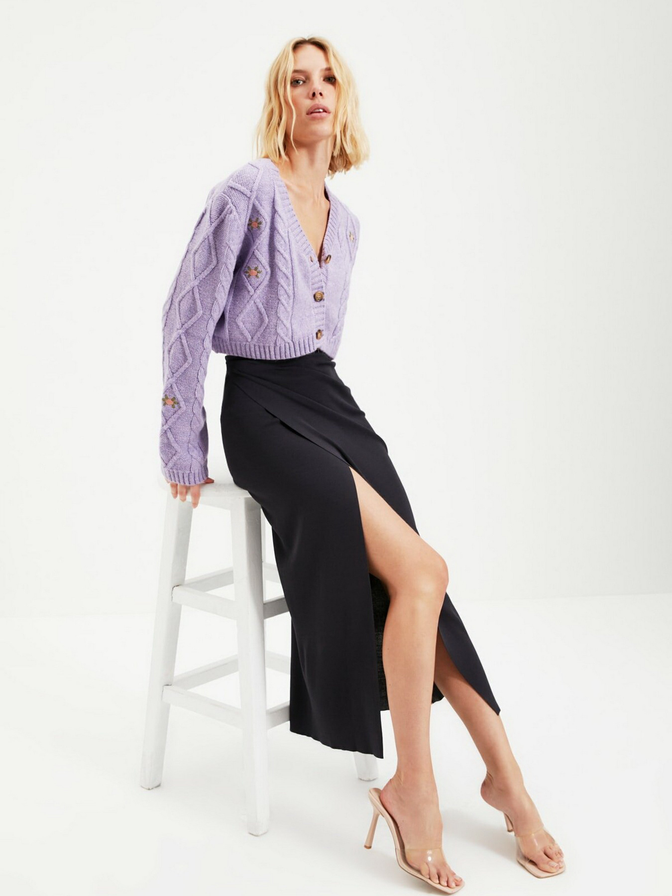 Кардиган Trendyol модель TWOAW22HI0004/Lila Фото