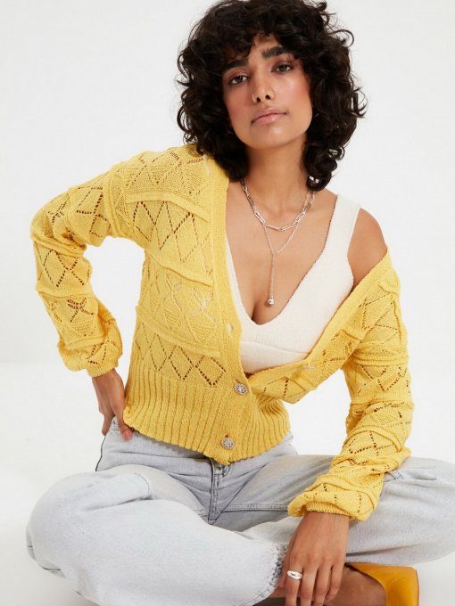 Кардиган Trendyol модель TWOAW22HI0011/Sari Фото