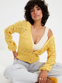Кардиган Trendyol модель TWOAW22HI0011/Sari Фото