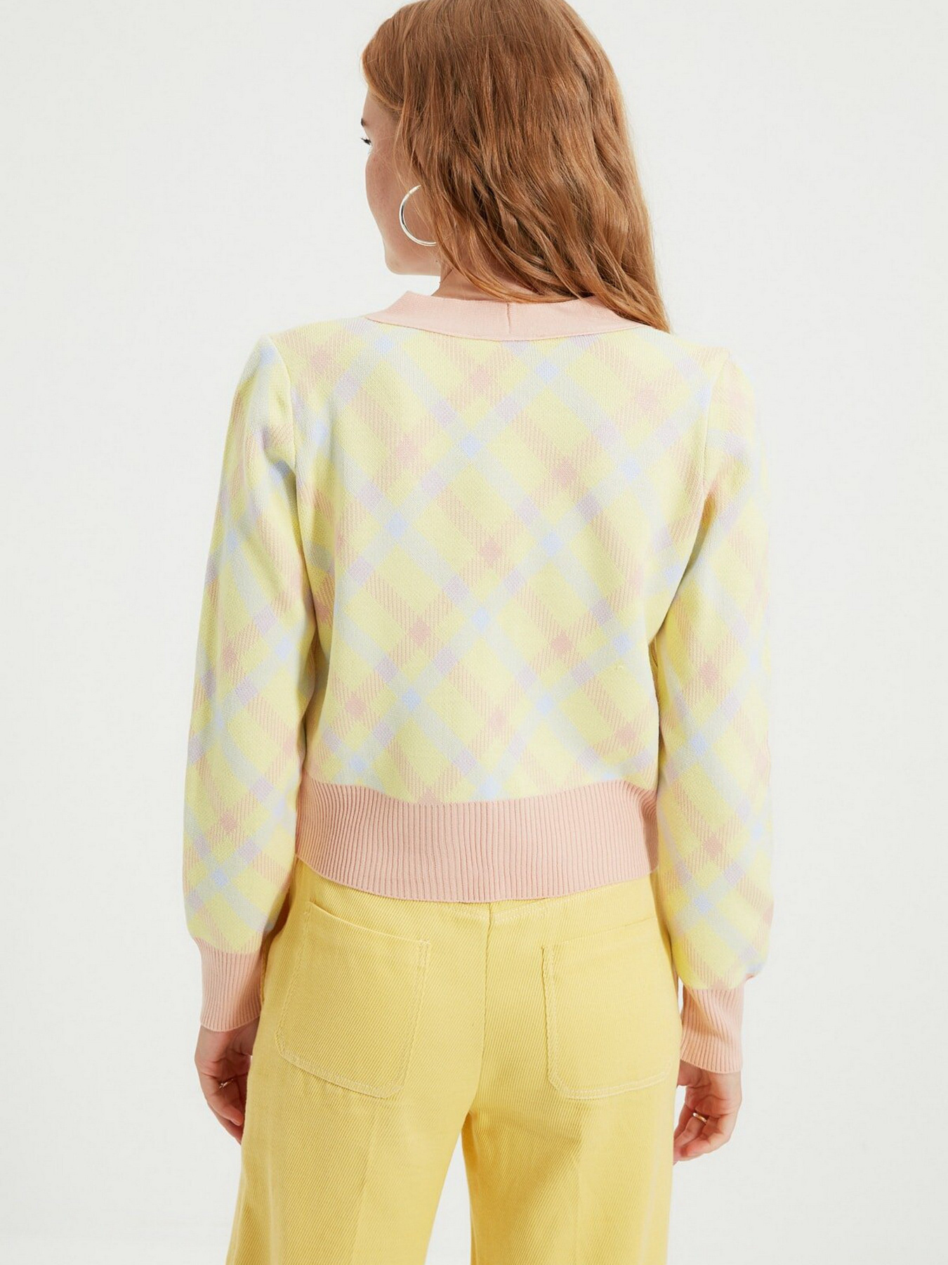 Кардиган Trendyol модель TWOAW22HI0023/Sari Кардиган Trendyol модель TWOAW22HI0023/Sari Фото