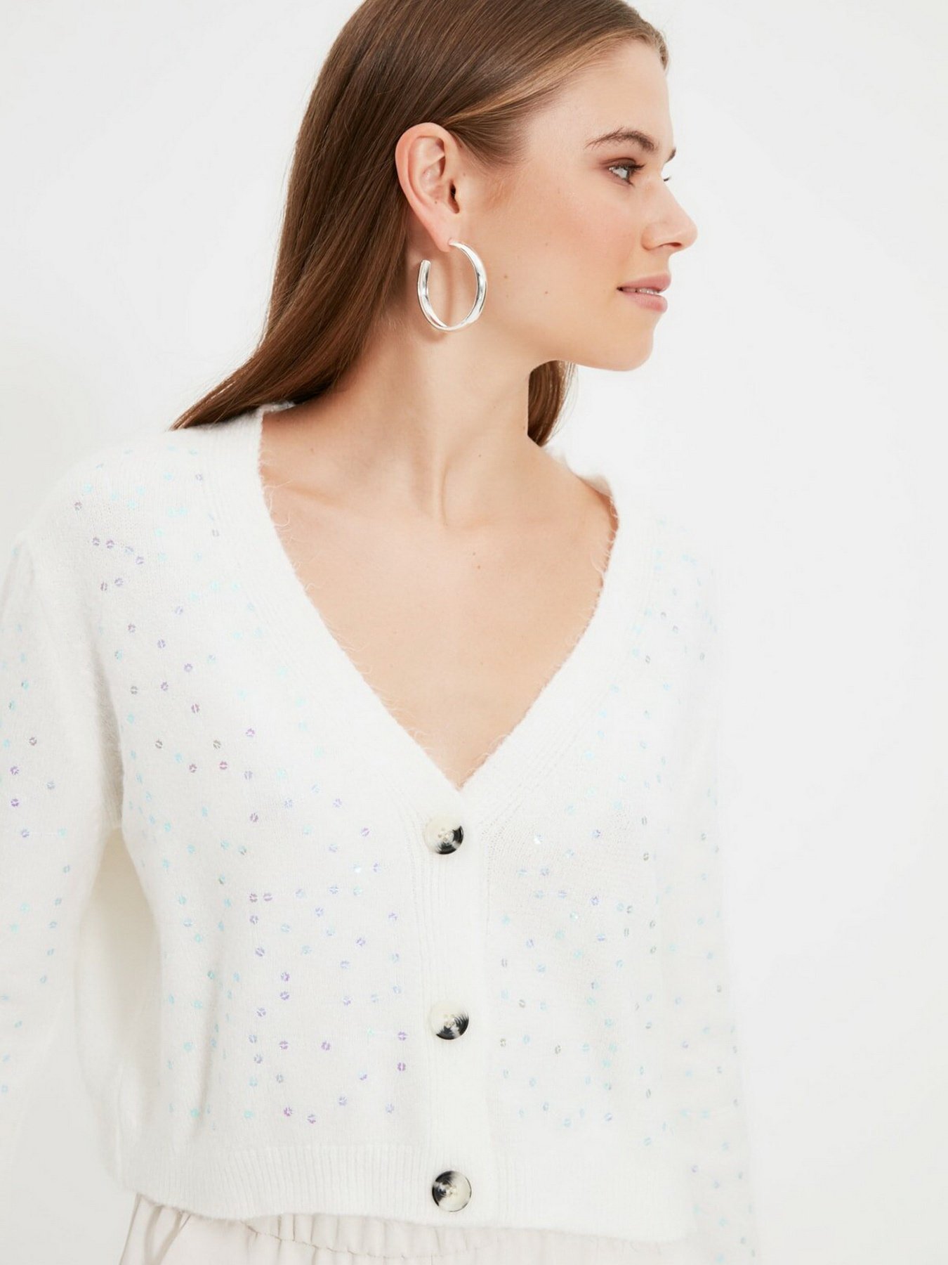 Кардиган Trendyol модель TWOAW22HI0024/Ekru Фото