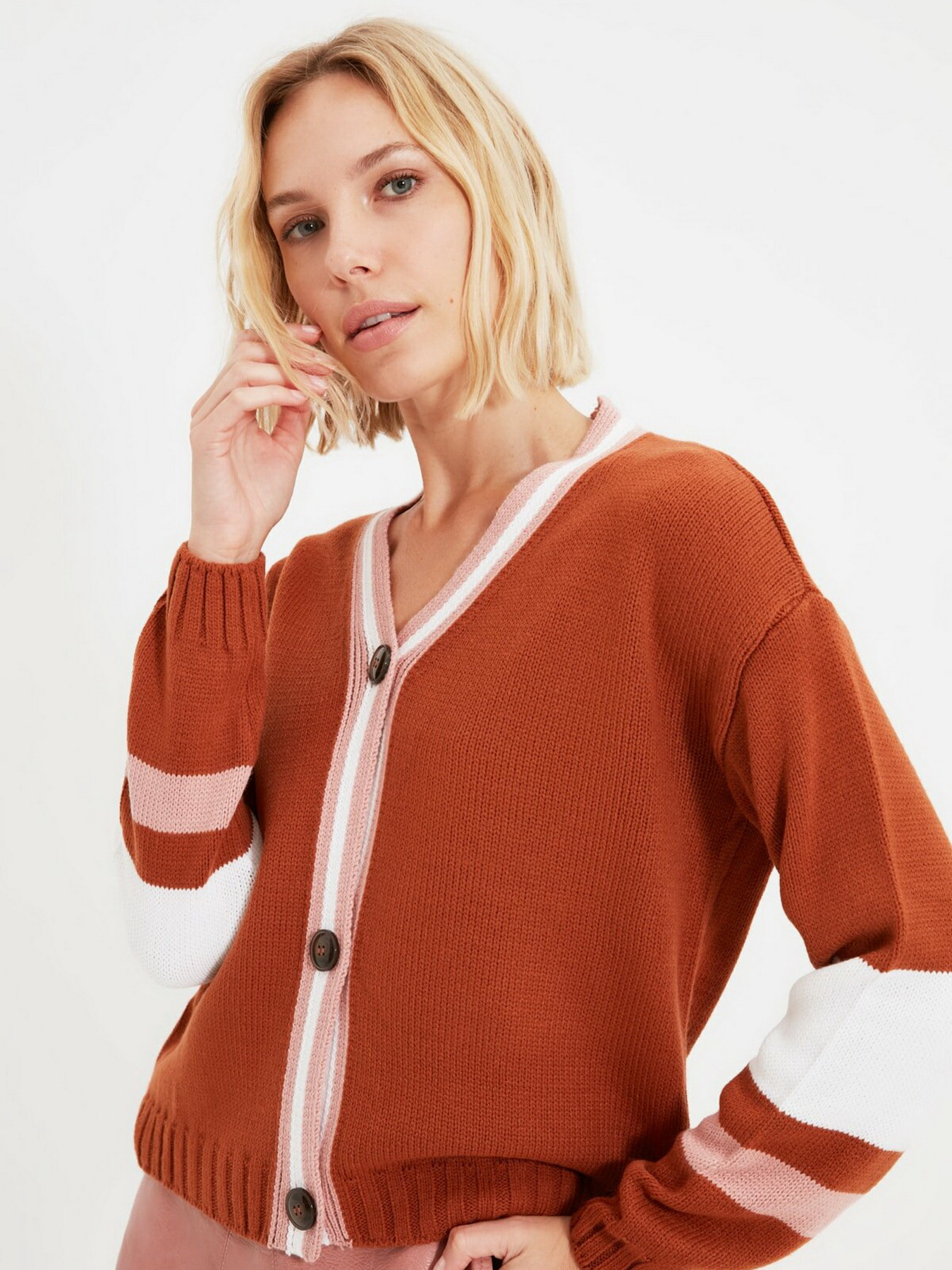 Кардиган Trendyol модель TWOAW22HI0103/Kiremit Фото