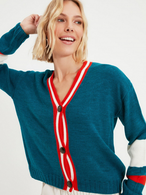 Кардиган Trendyol модель TWOAW22HI0103/Petrol Фото