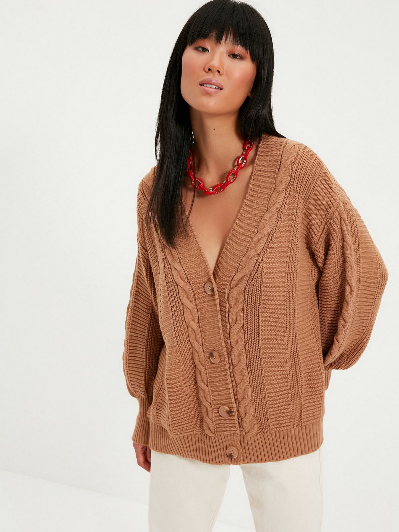 Кардиган Trendyol модель TWOAW22HI0176/Camel Фото