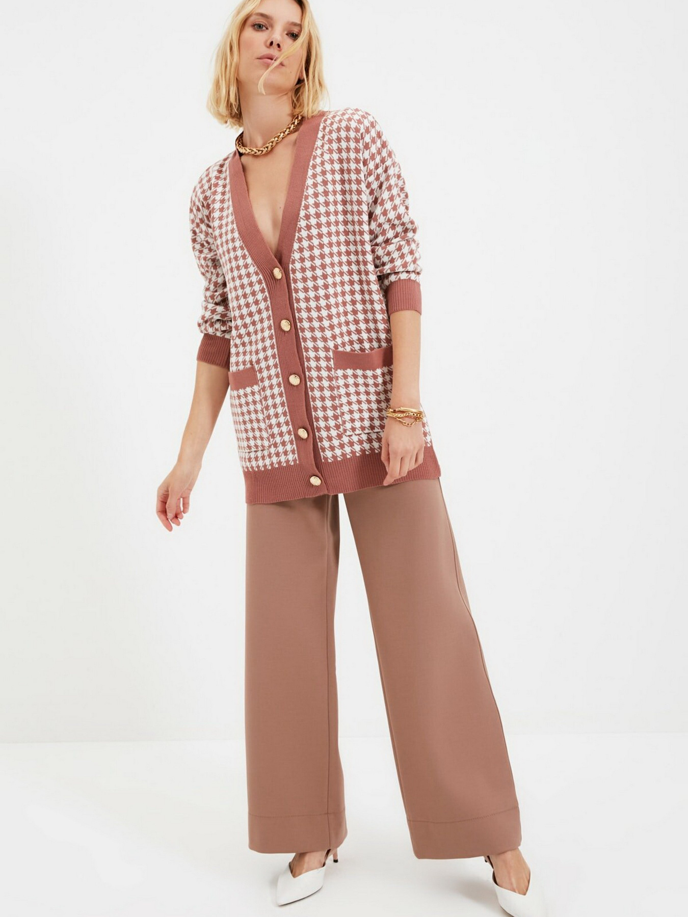 Кардиган Trendyol модель TWOAW22HI0179/Gul Kurusu Фото