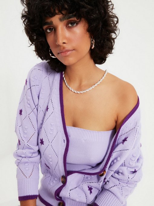 Кардиган Trendyol модель TWOAW22HI0181/Lila Фото