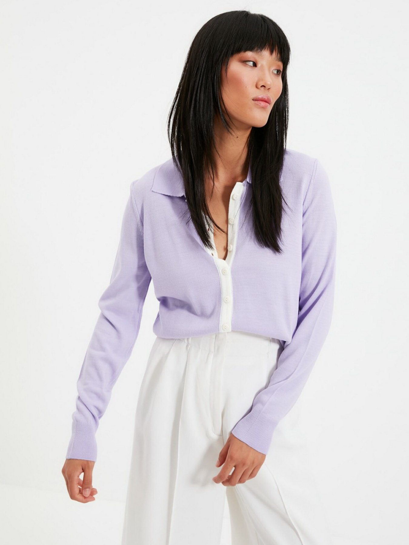 Кардиган Trendyol модель TWOAW22HI0182/Lila Фото