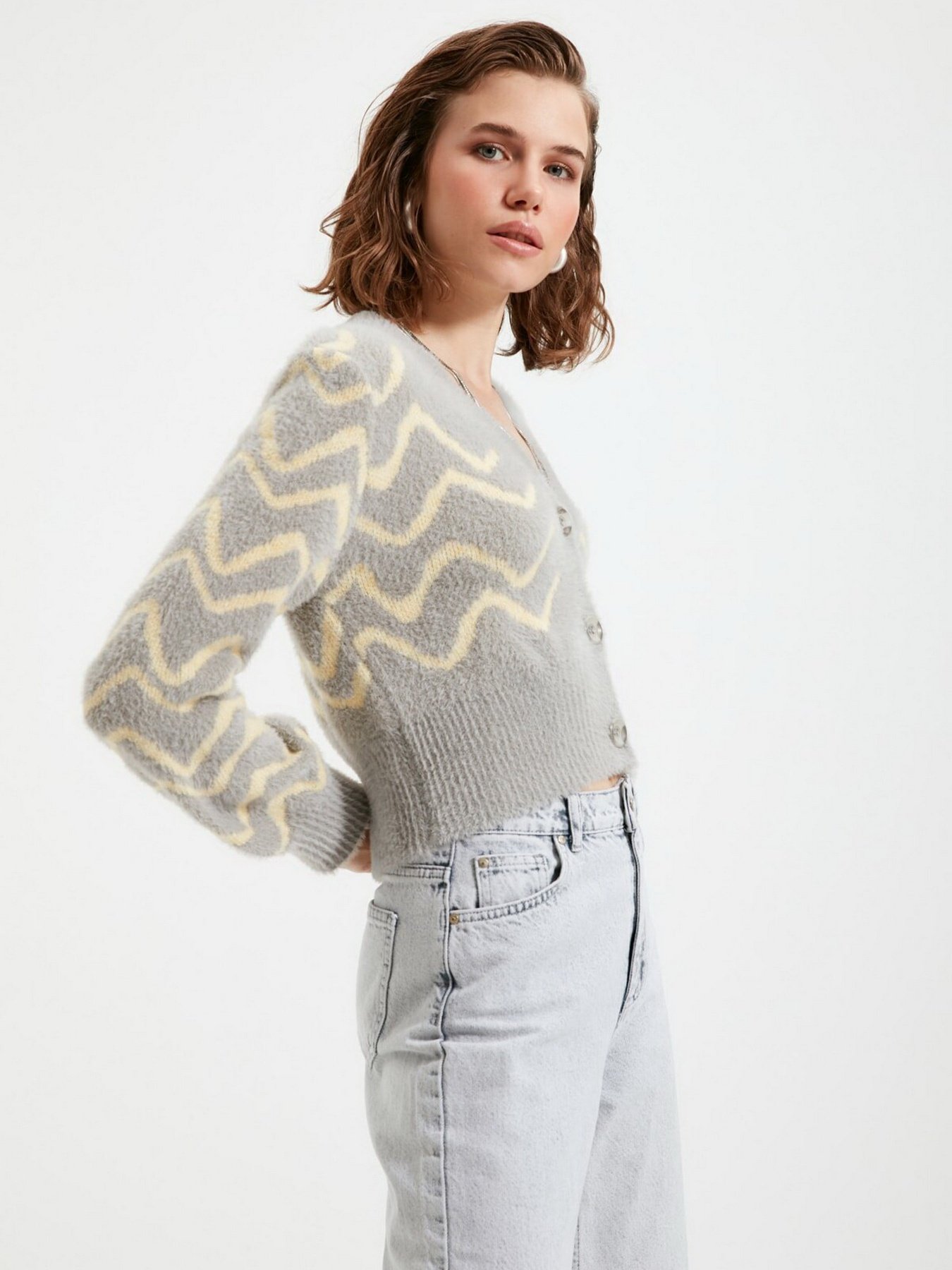 Кардиган Trendyol модель TWOAW22HI0184/Gri Фото