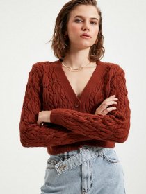 Кардиган Trendyol модель TWOAW22HI0227/Kahverengi Фото