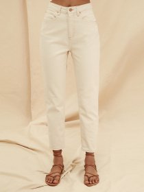 Джинси мом Trendyol Mom модель TWOSS21JE0302/Ekru Фото