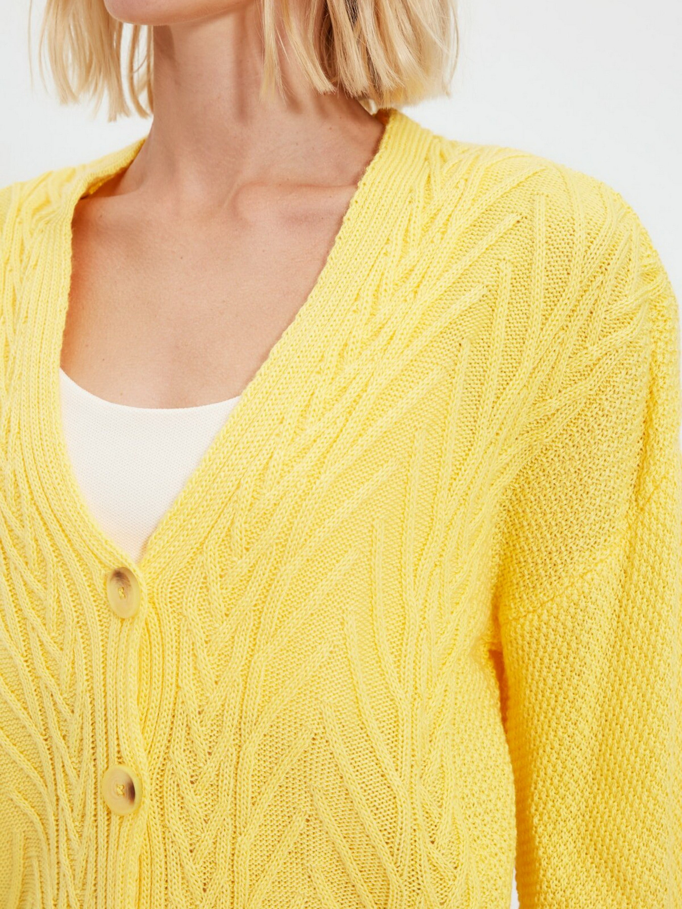 Кардиган Trendyol модель TWOAW22HI0247/Sari Фото