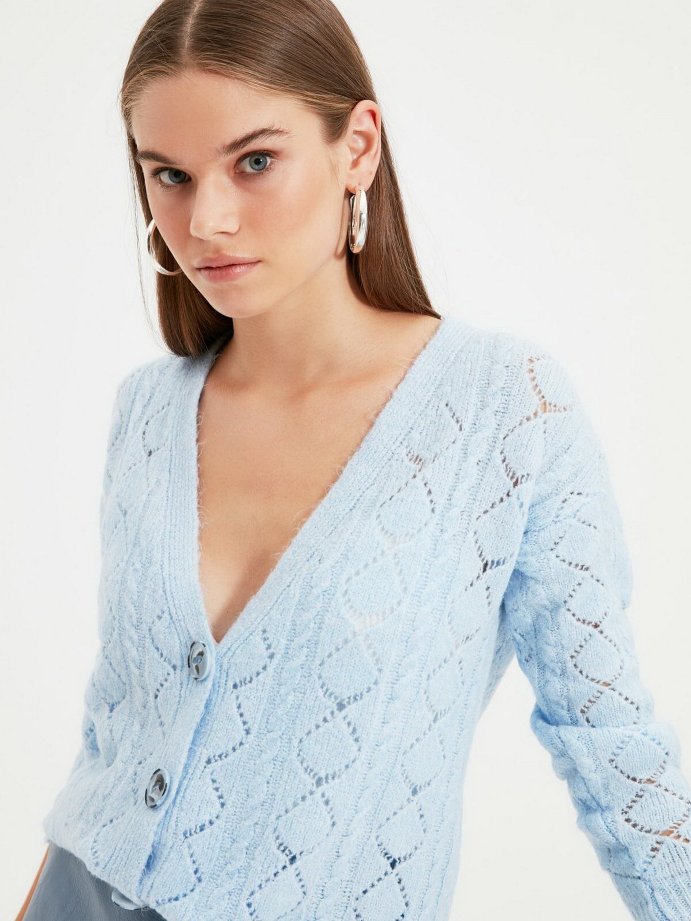 Кардиган Trendyol модель TWOAW22HI0250/Mavi Фото