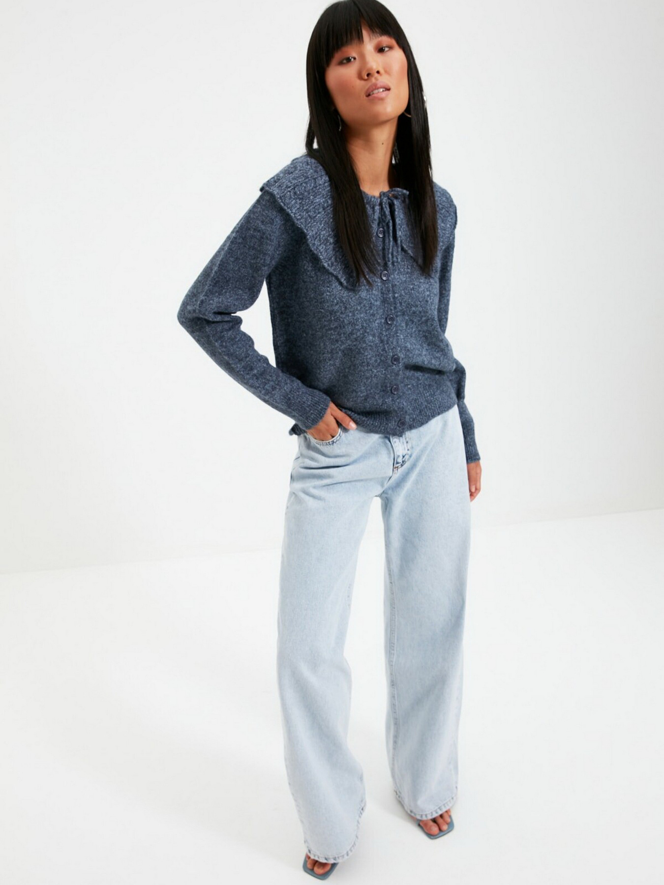 Кардиган Trendyol модель TWOAW22HI0261/Indigo Фото