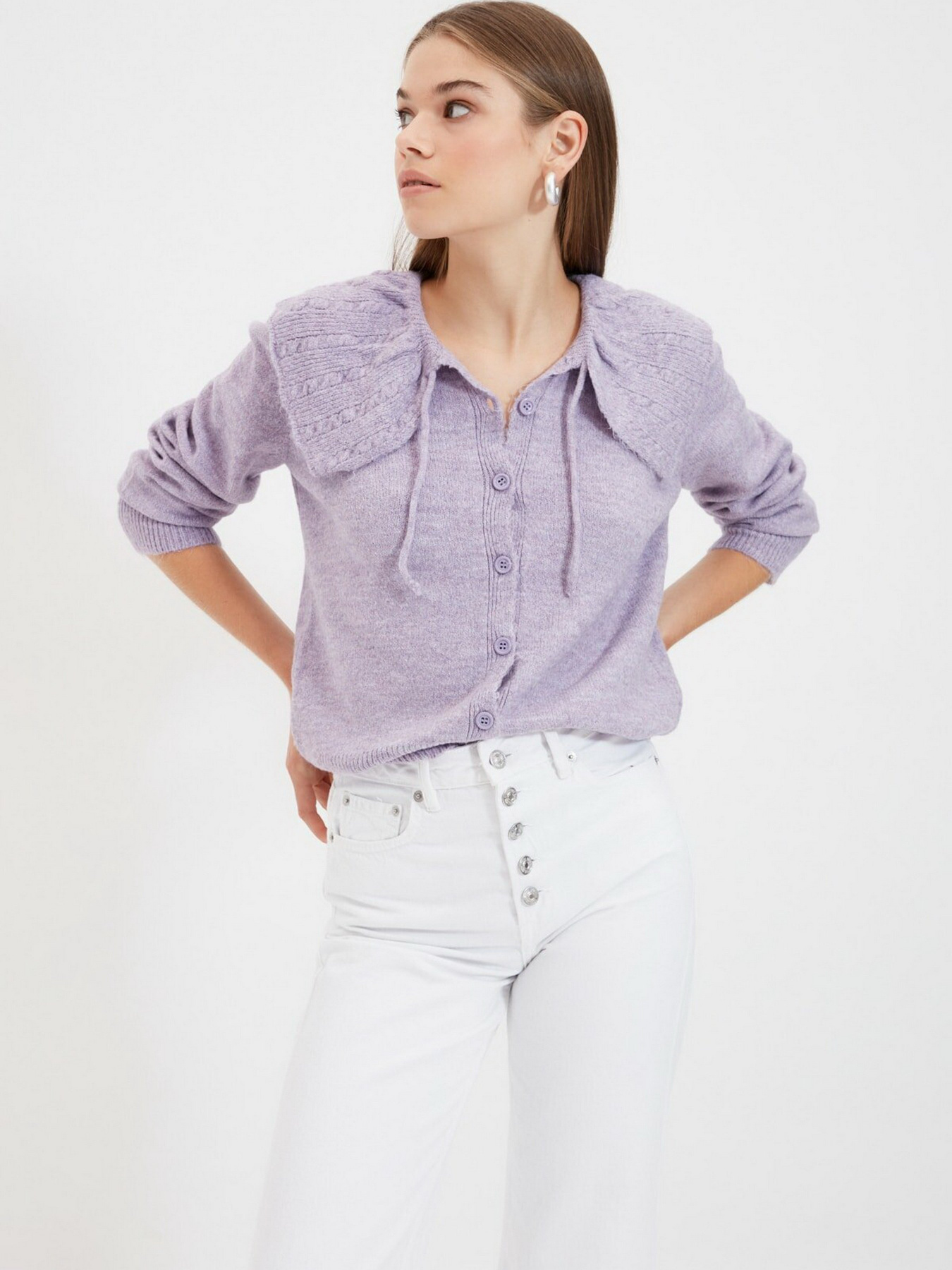 Кардиган Trendyol модель TWOAW22HI0261/Lila Фото