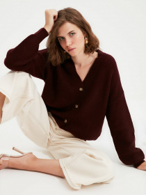 Кардиган Trendyol модель TWOAW22HI0262/Bordo Фото