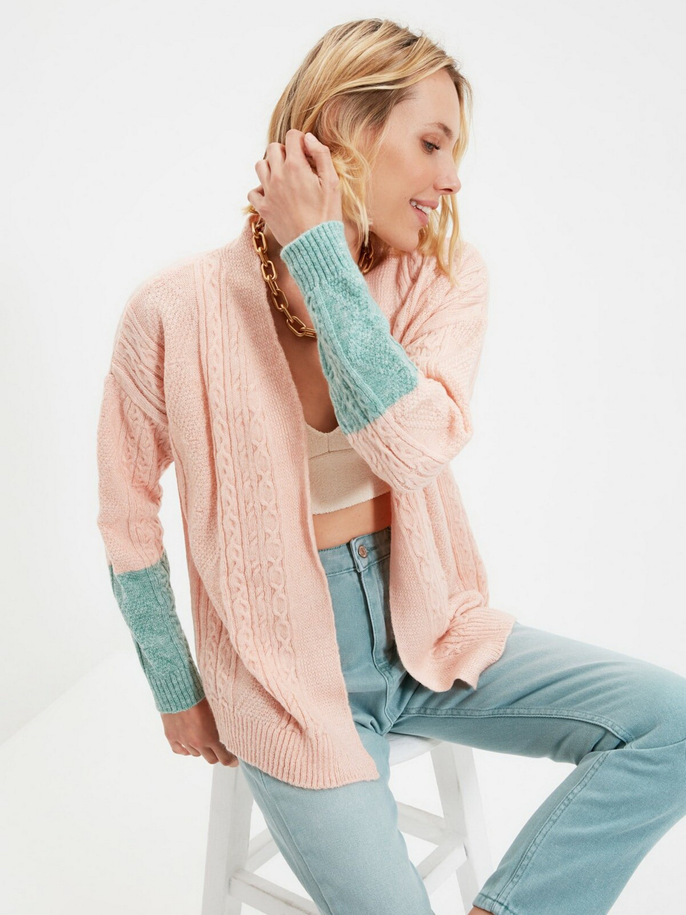 Кардиган Trendyol модель TWOAW22HI0265/Pudra Фото