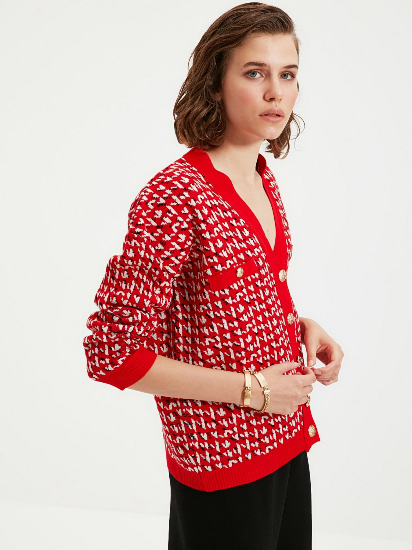 Кардиган Trendyol модель TWOAW22HI0268/Kirmizi Фото