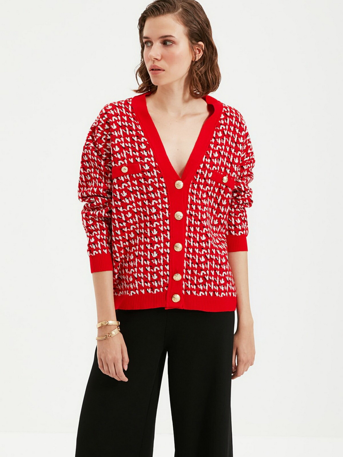 Кардиган Trendyol модель TWOAW22HI0268/Kirmizi Фото