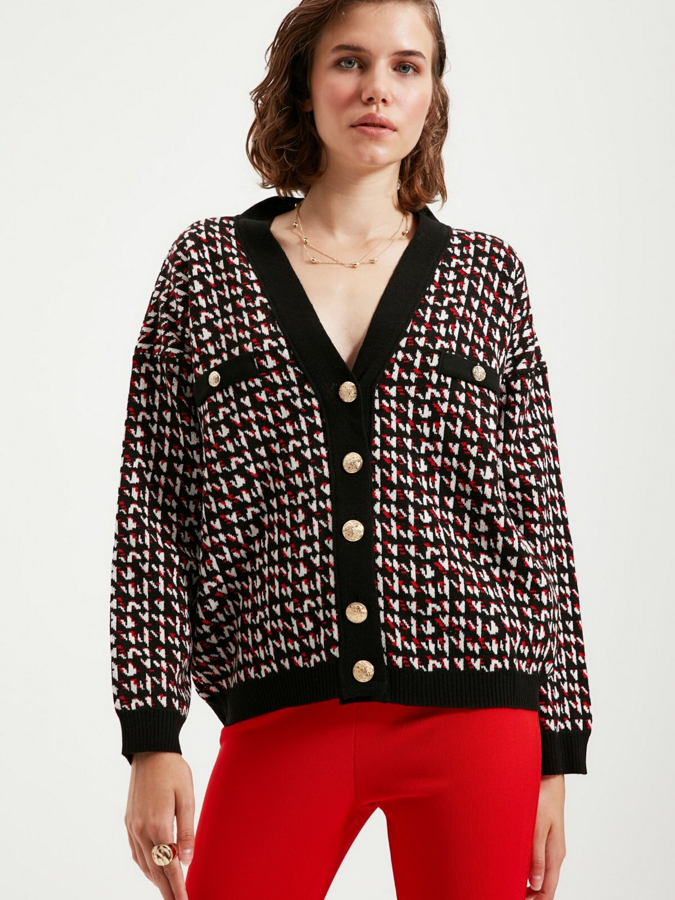 Кардиган Trendyol модель TWOAW22HI0268/Siyah Фото