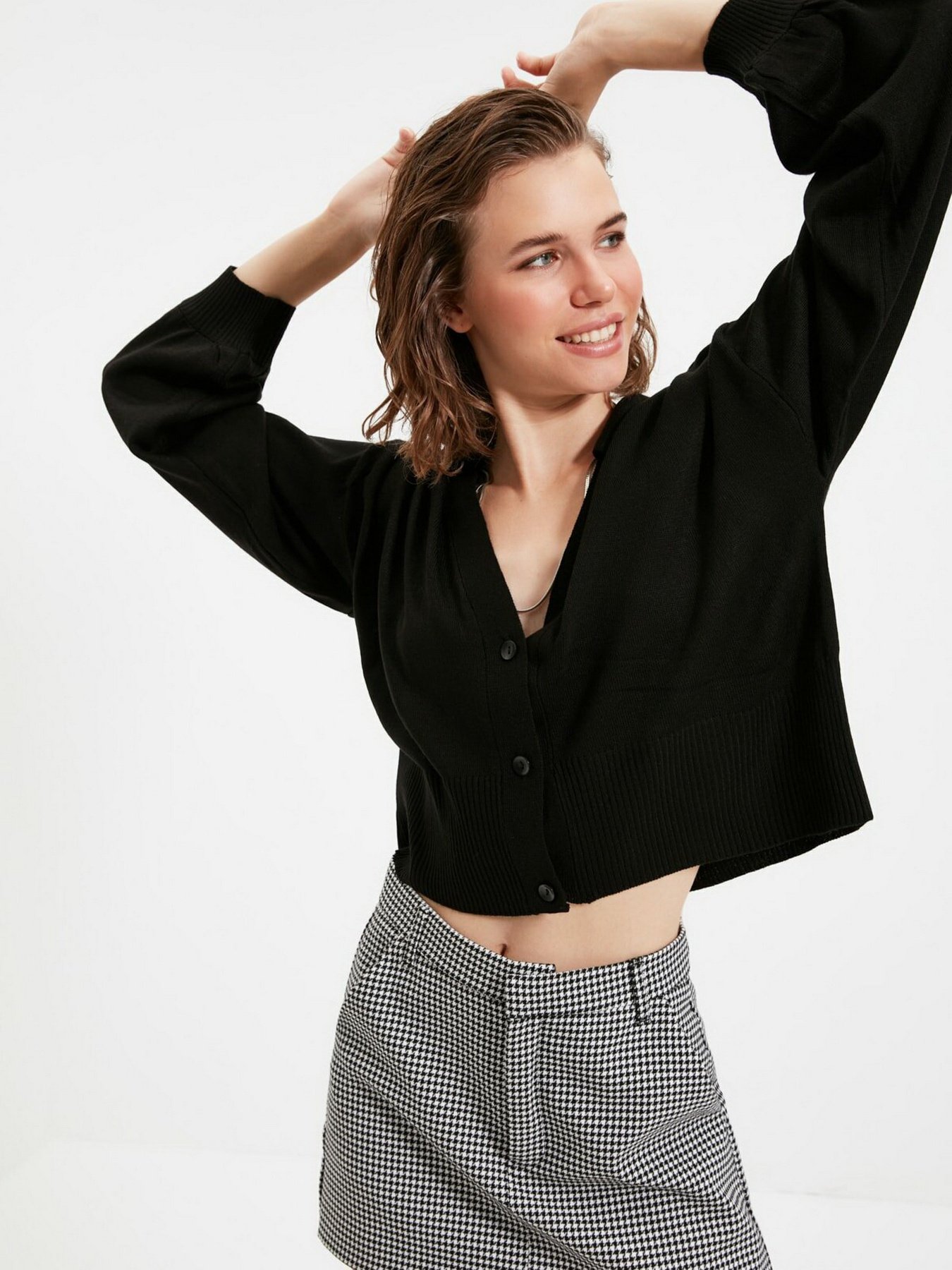 Кардиган Trendyol модель TWOAW22HI0272/Siyah Фото