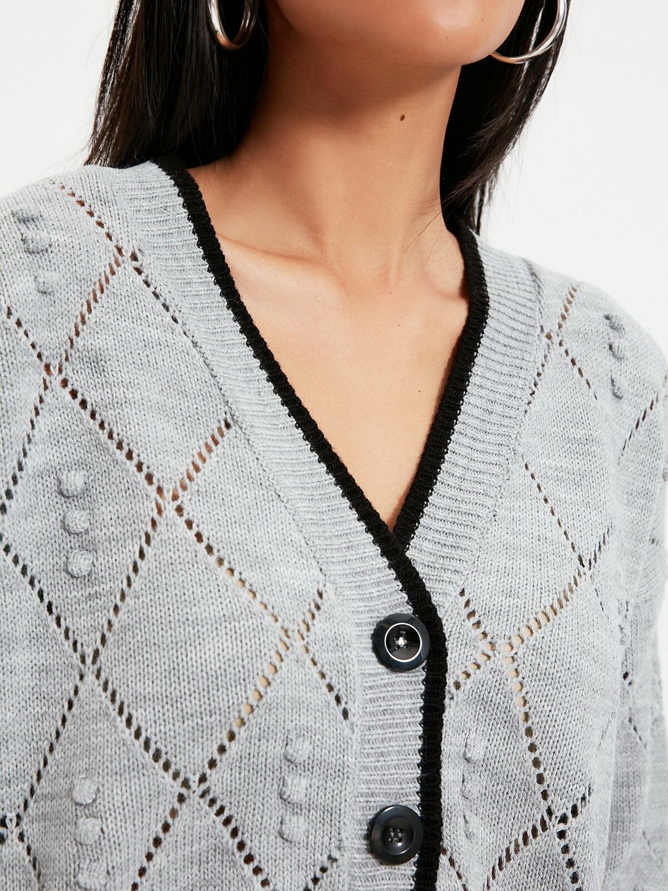 Кардиган Trendyol модель TWOAW22HI0290/Gri Фото