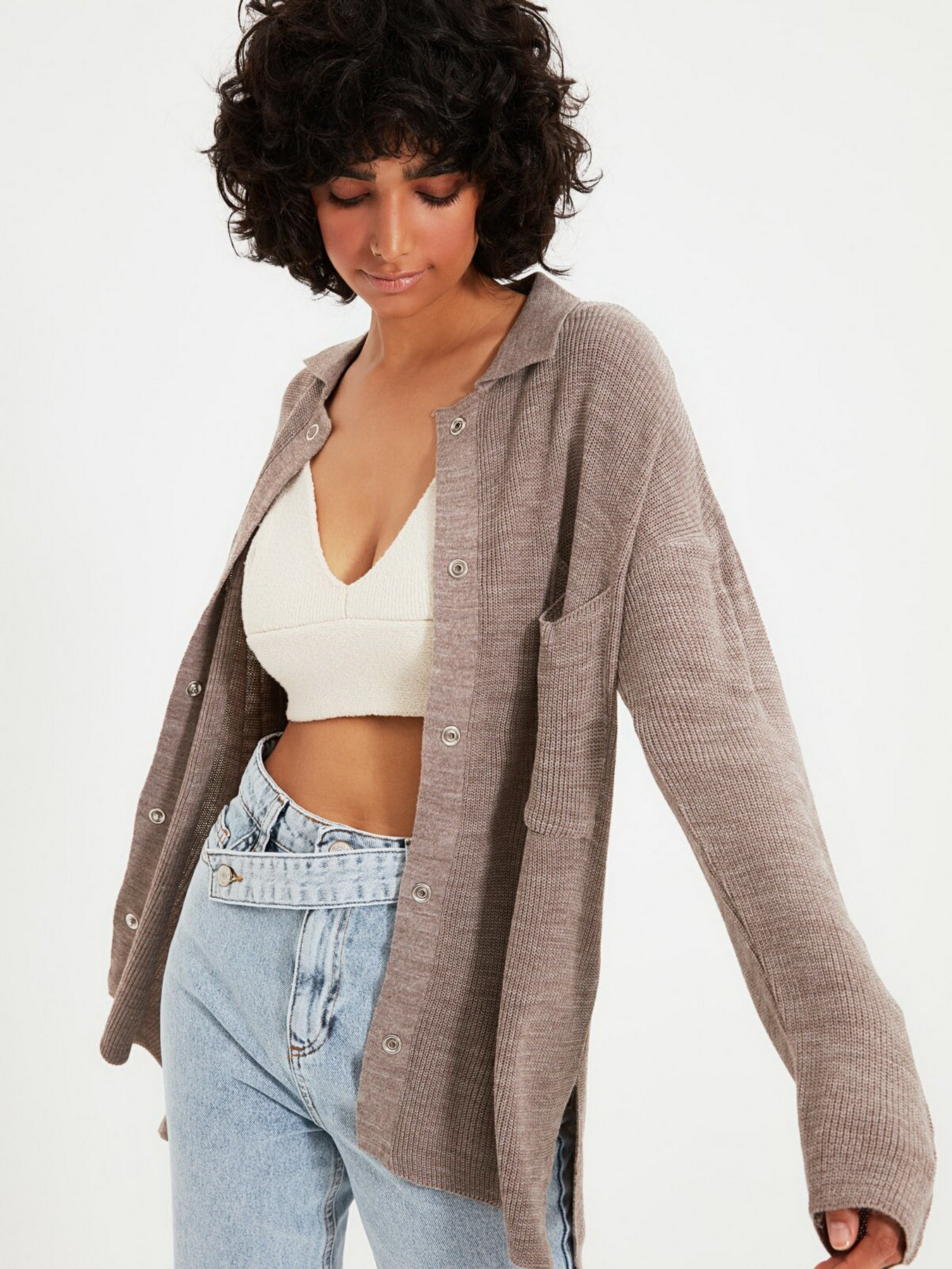 Кардиган Trendyol модель TWOAW22HI0300/Vizon Фото