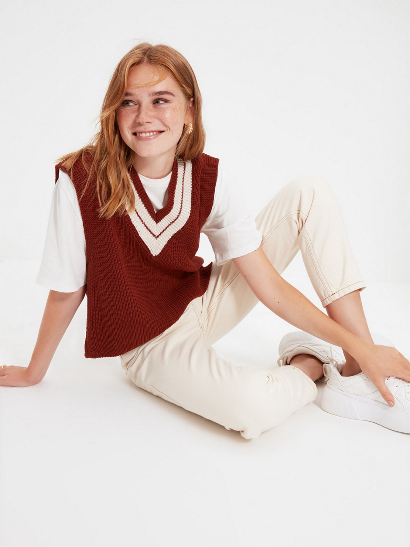 Жилет Trendyol модель TWOAW21BZ0135/Taba Фото