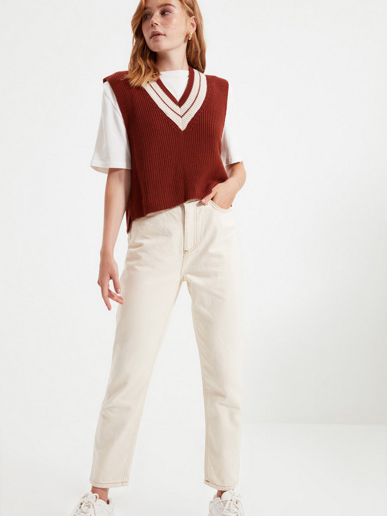 Жилет Trendyol модель TWOAW21BZ0135/Taba Фото