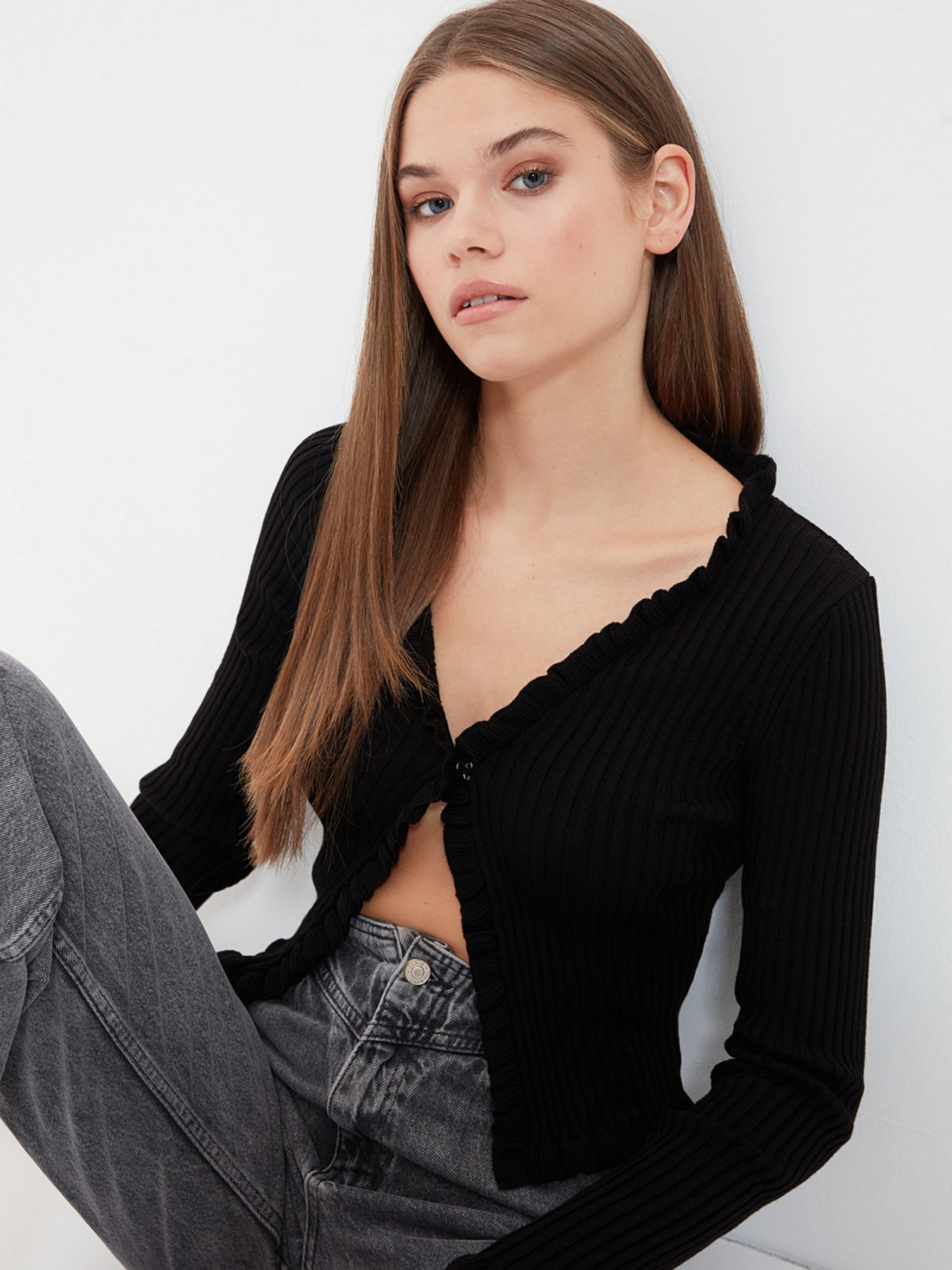 Кардиган Trendyol модель TWOAW21HI0132/Siyah Фото