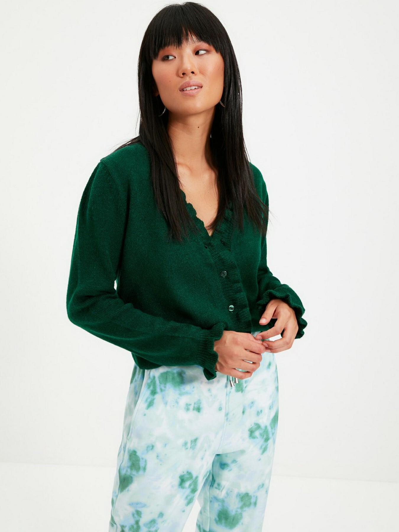 Кардиган Trendyol модель TWOAW22HI0337/Yesil Фото