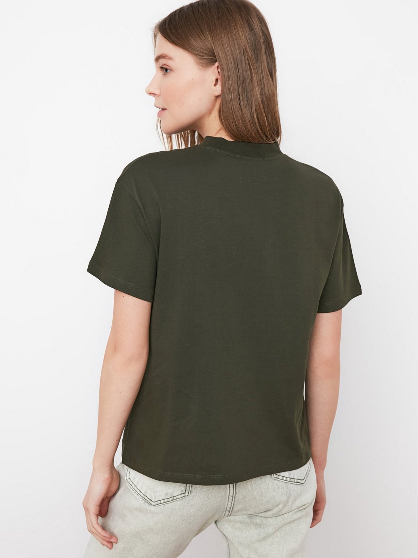 Футболки и поло Trendyol модель TWOAW20TS0096/Haki Фото