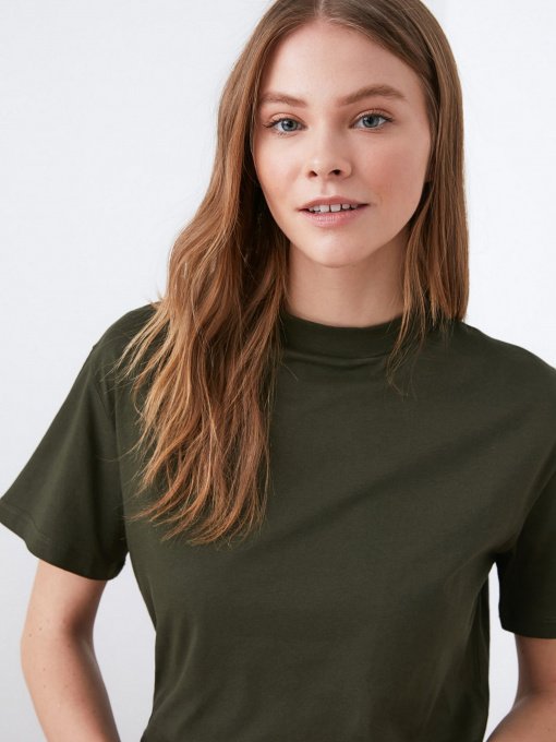 Футболки и поло Trendyol модель TWOAW20TS0096/Haki Фото